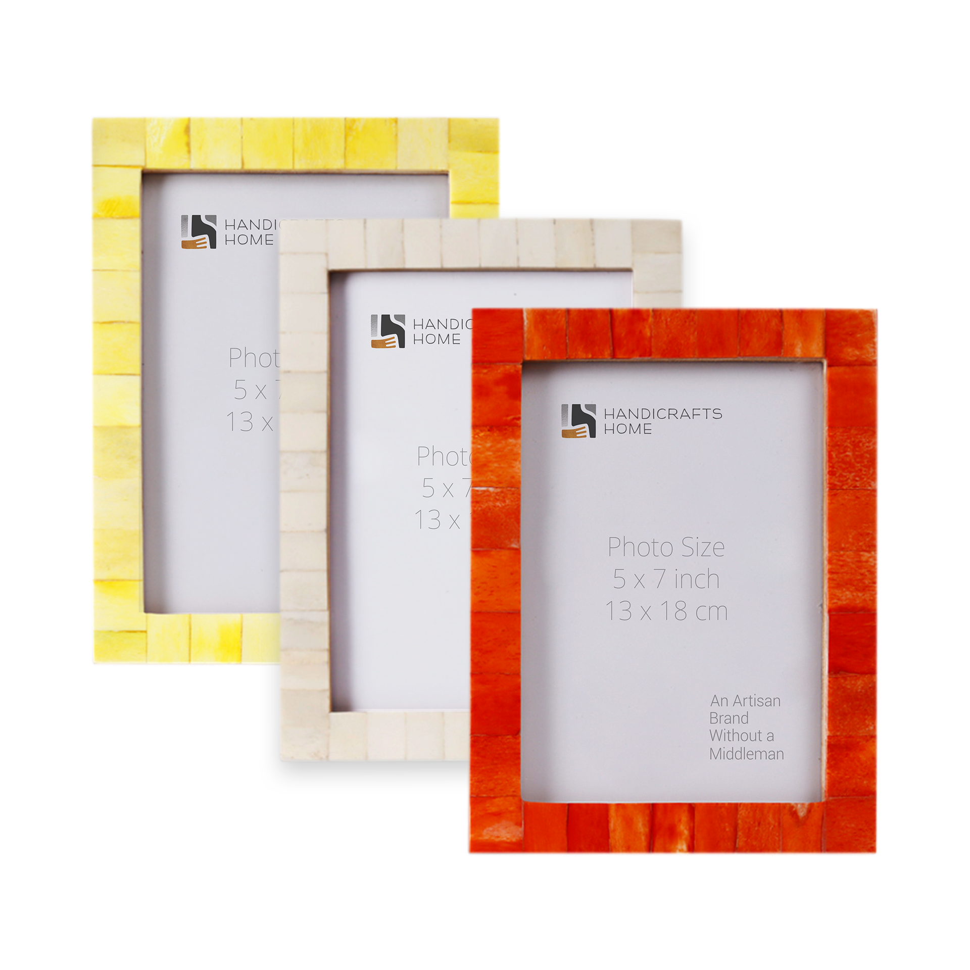 Picture Frame Combo Pack of 3 – Sunset Collection, 5" x 7"