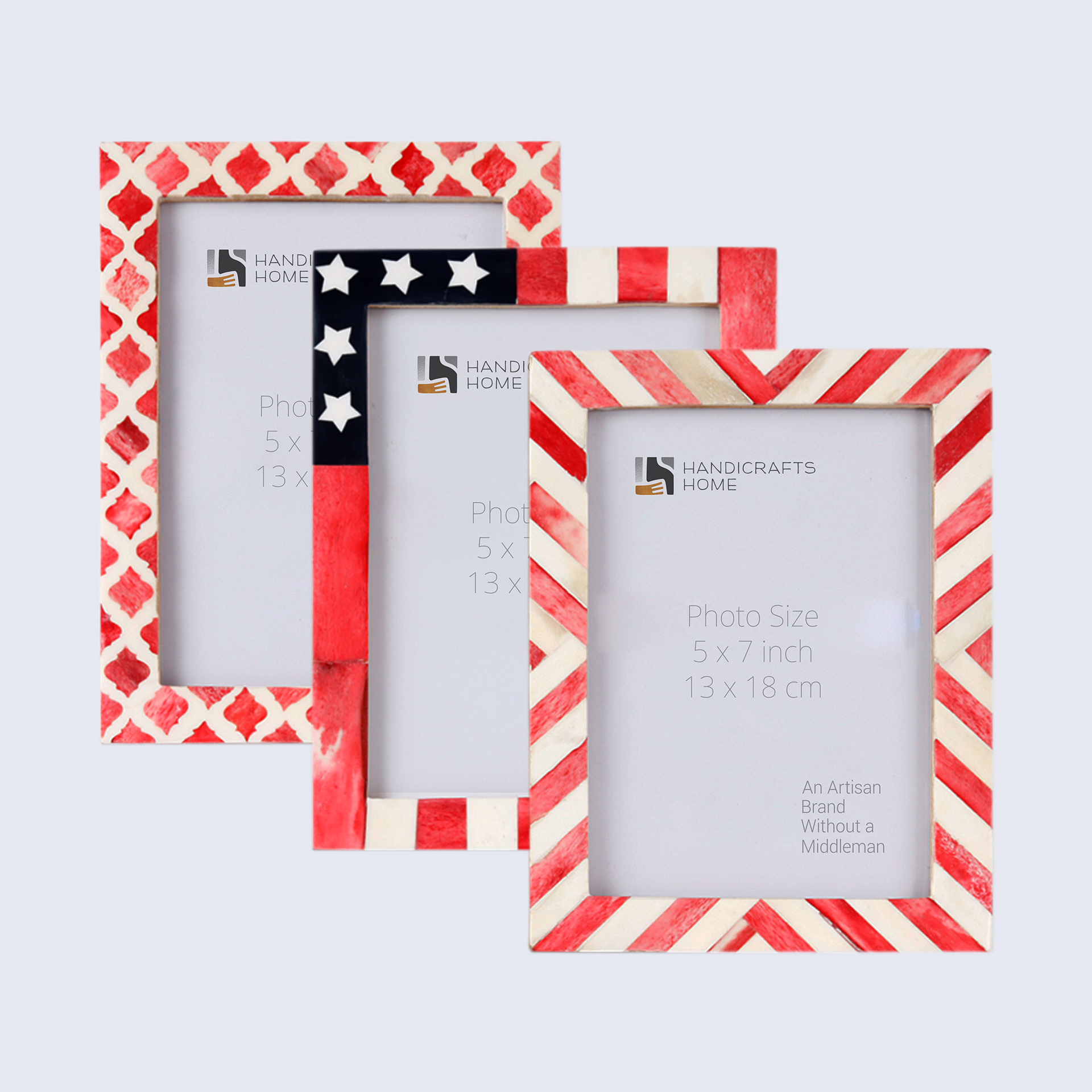 Picture Frame Combo Pack of 3 – The Glory Collection, 5" x 7"
