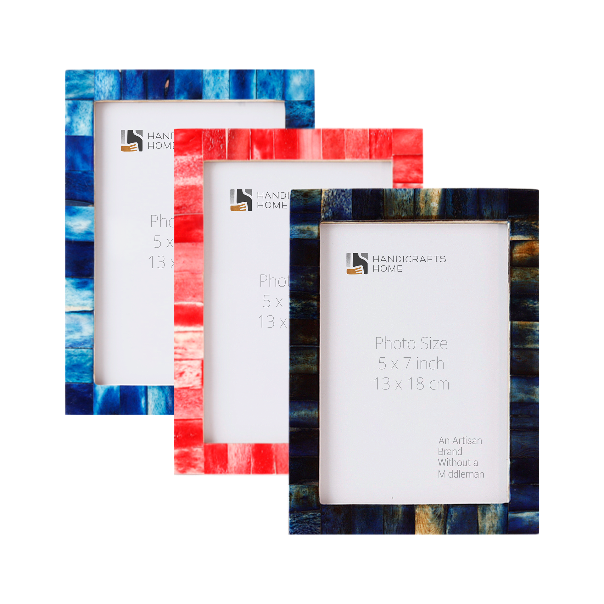 Picture Frame Combo Pack of 3 – Twilight Collection, 5" x 7"