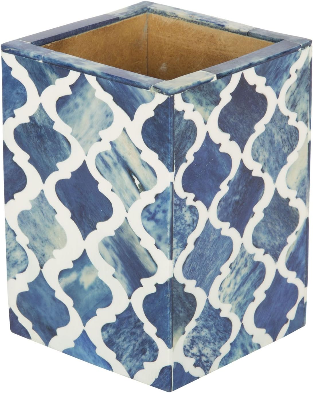 Pen pencil holder moroccan available in Blue 3x4 Inch
