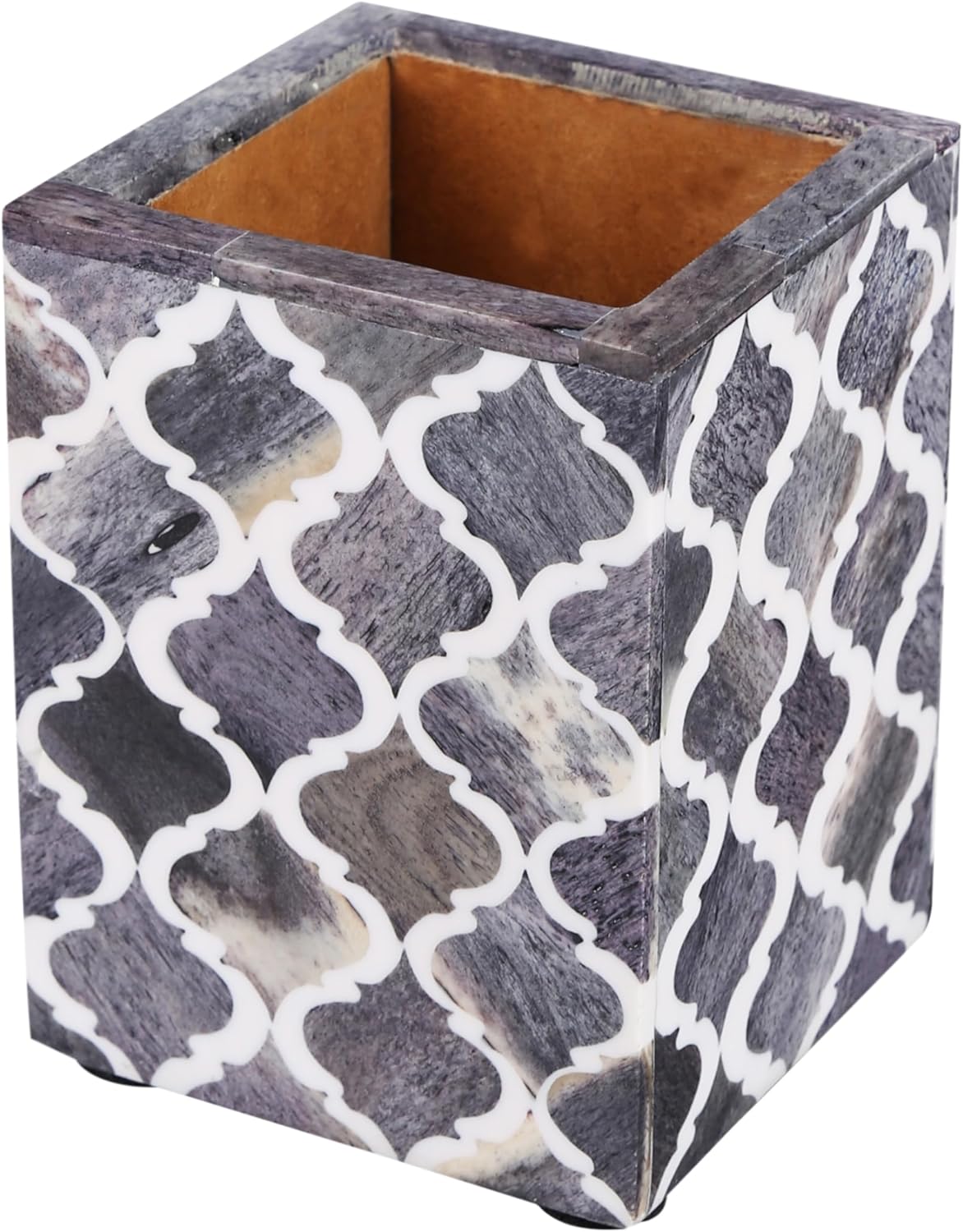 Pen pencil holder moroccan available in Grey 3x4 Inch