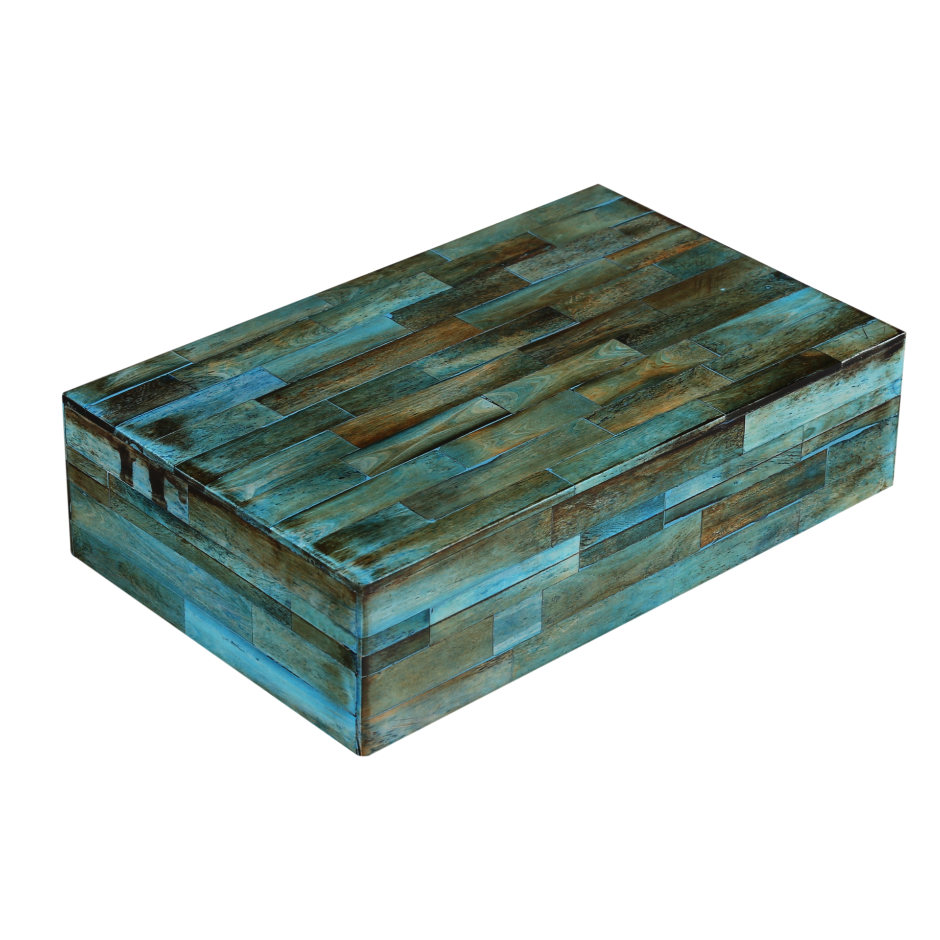 Decorative Boxes Verdigris Collection Bone Inlay, 7 sizes