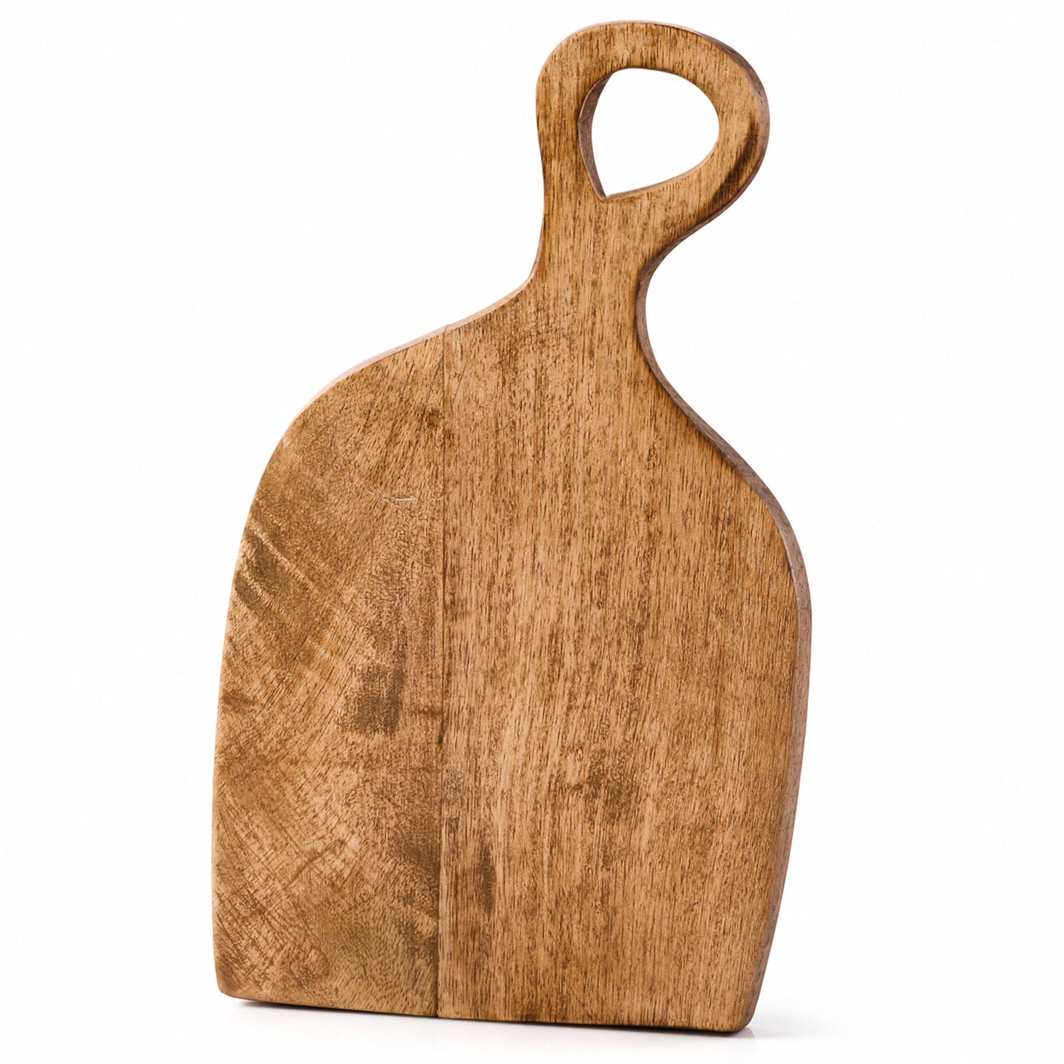 Chopping Board Curved Edge with Arch Handle –Wood, in 11.75x6.75"