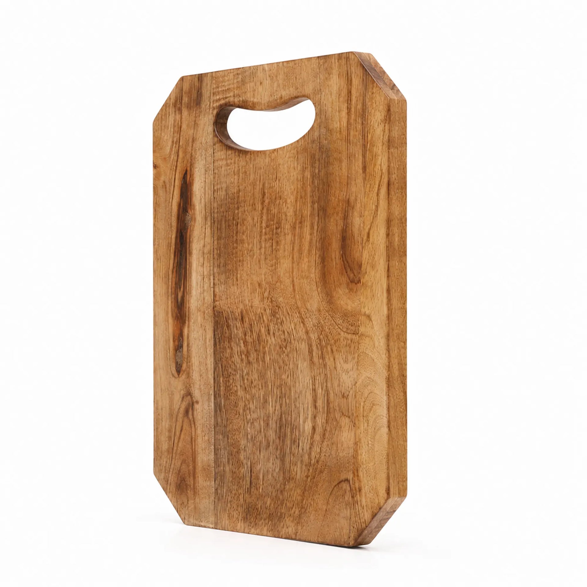 Chopping Board Octagon Corner – Wood, in 15x9.75"
