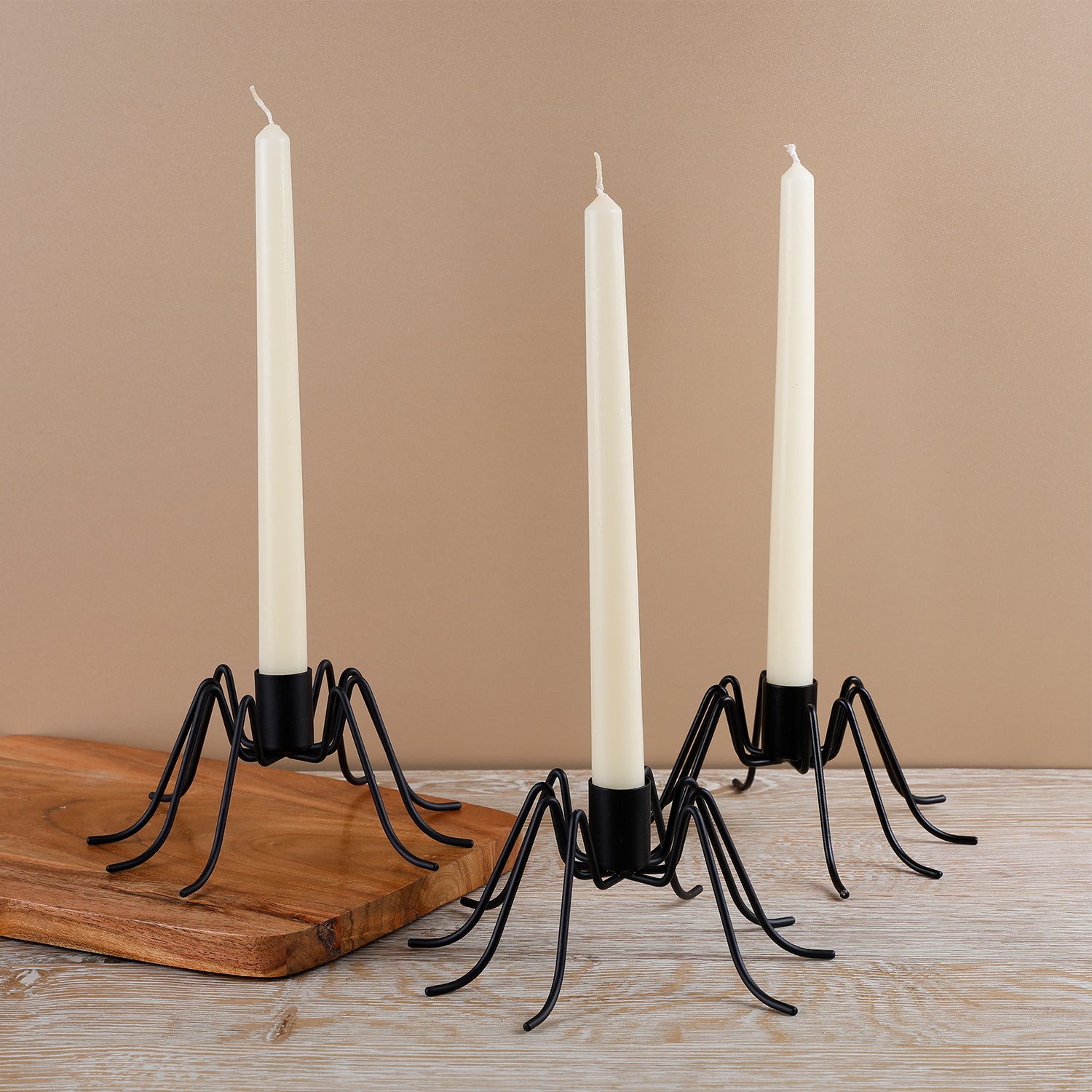 handicrafts-home-halloween-spider-candle-holder-set-of-3-black