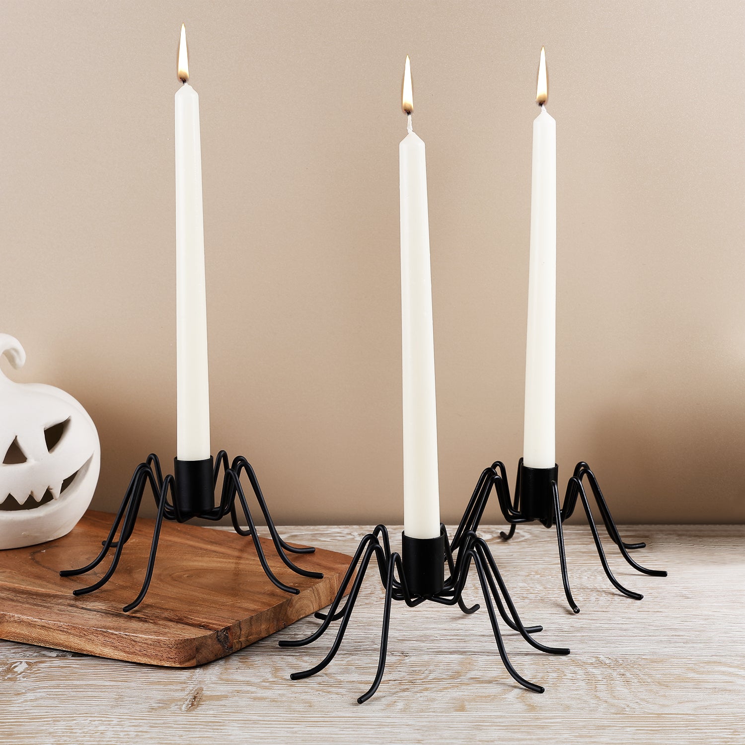 handicrafts-home-halloween-spider-candle-holder-set-of-3-black