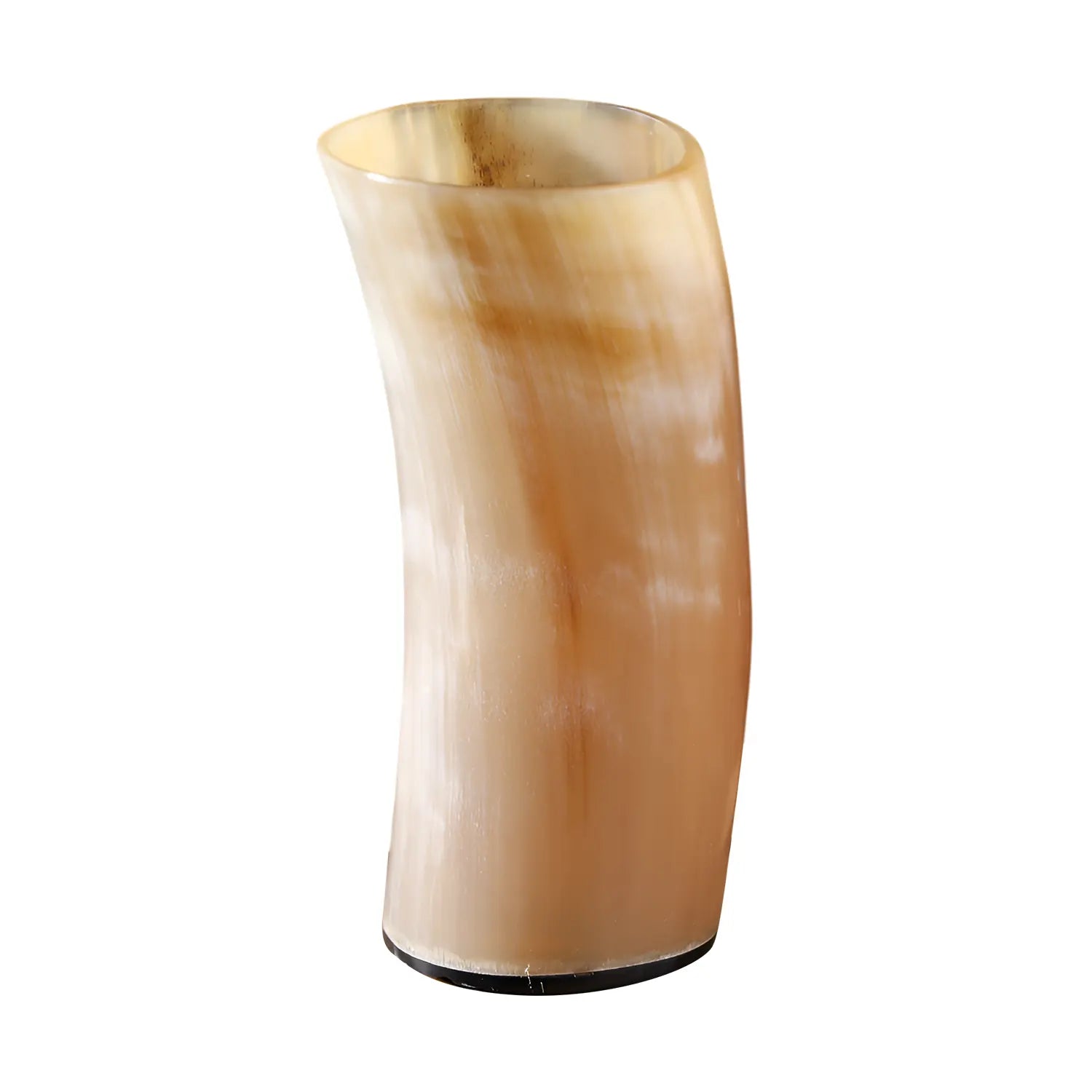 Viking Drinking Horn Glass Handmade Whiskey Cup - 6”