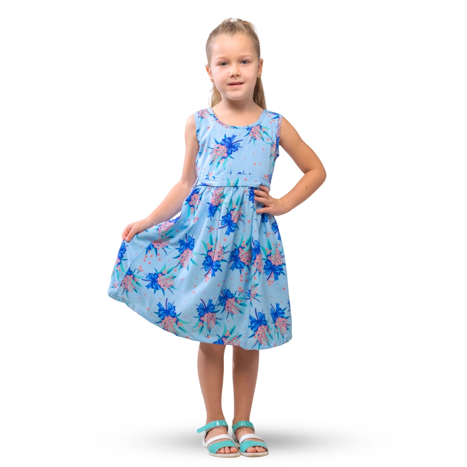 Girls Kids Vintage Audrey Hepburn Style sizes Butterfly Print - Available in 3 Colors