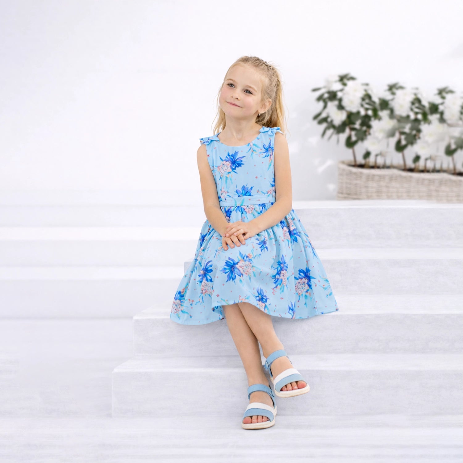 Girls Kids Vintage Audrey Hepburn Style sizes Butterfly Print - Available in 3 Colors
