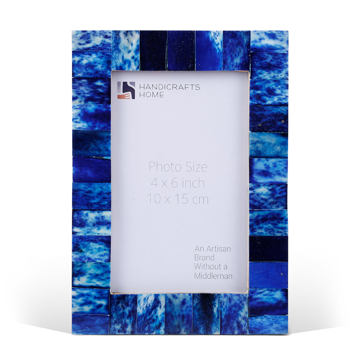 Picture Frame Classic Collection Bone Inlay Blue – 4x6"