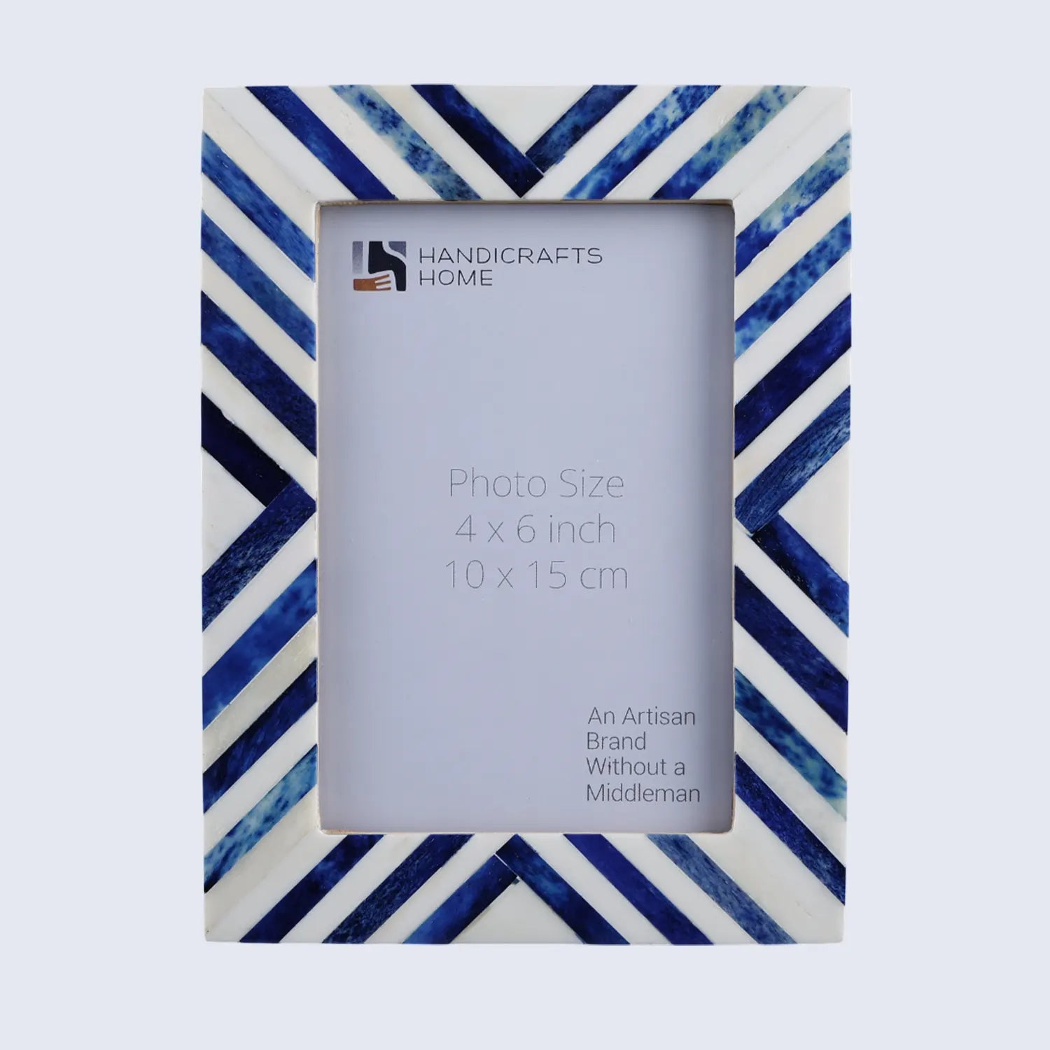 Chevron Bone Inlay Picture Frame - 5 Colors, 4x6  5x7