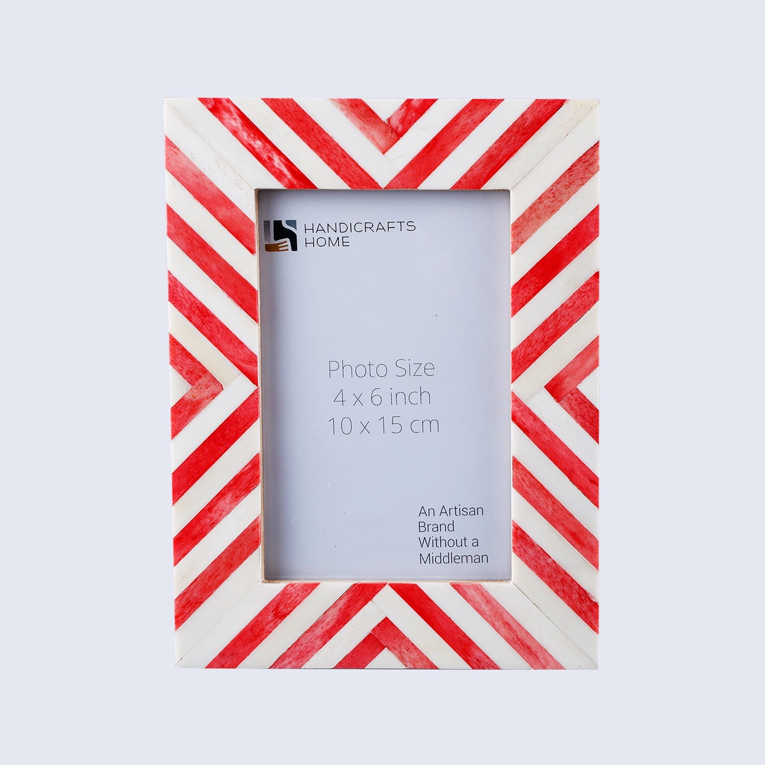 Chevron Bone Inlay Picture Frame - 5 Colors, 4x6  5x7