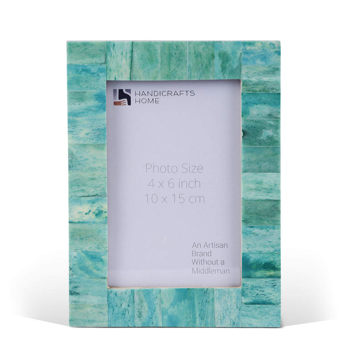 Picture Frame Classic Green Collection Bone Inlay & Wood – 4x6"