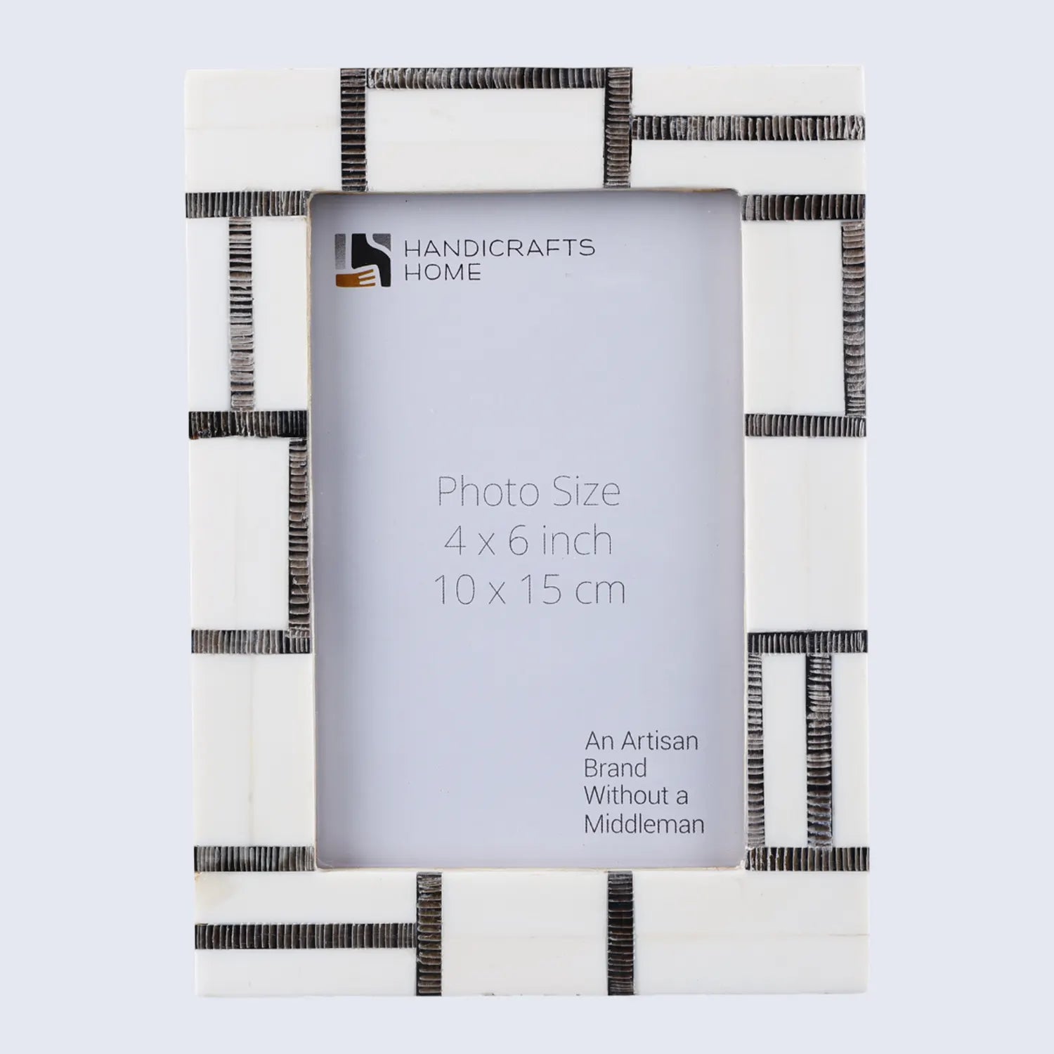 Shagreen Bone Inlay & Etched Horn Picture Frames 4x6 5x7