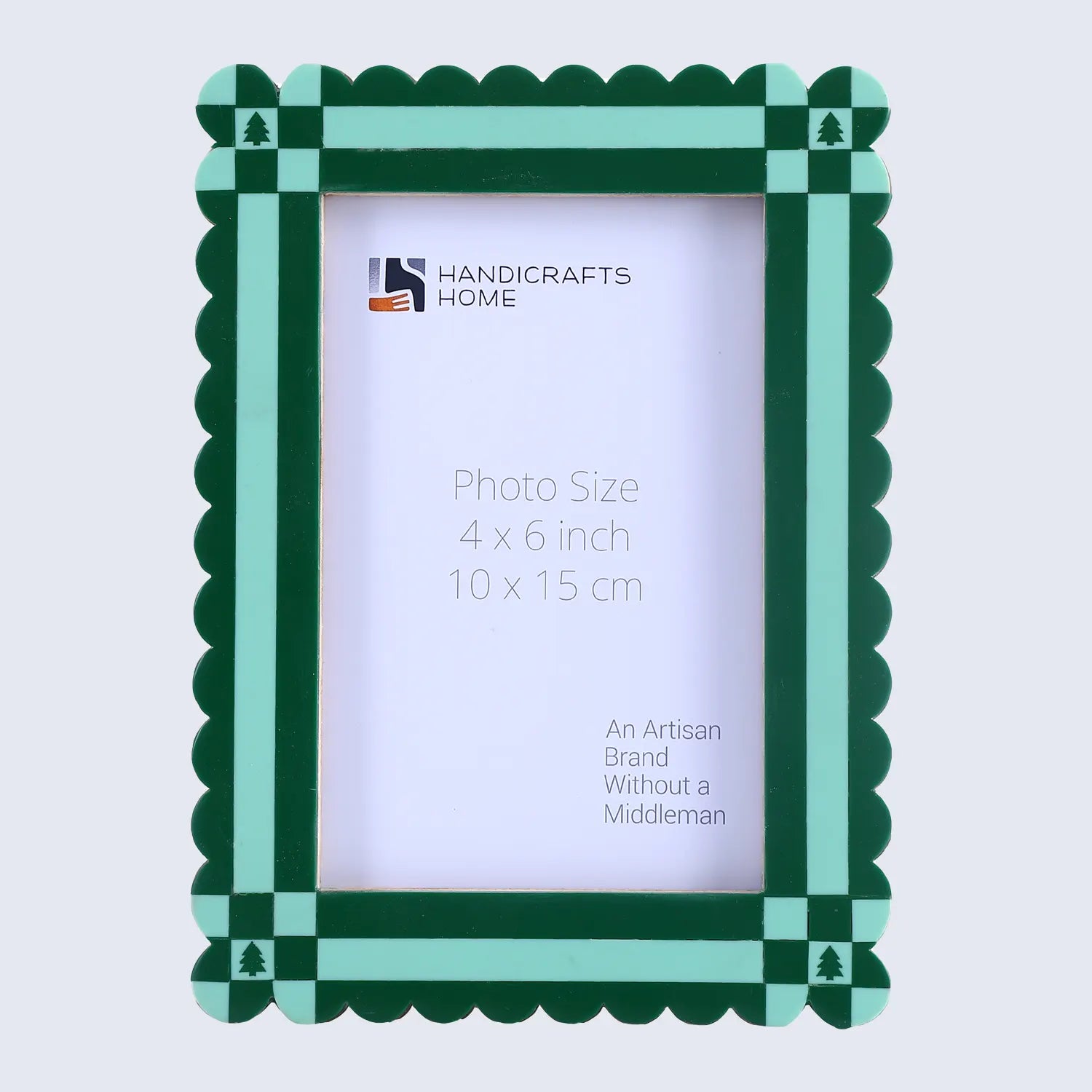 Picture Frame Chalet Verde Collection Resin Inlay Green – 4x6 & 5x7"