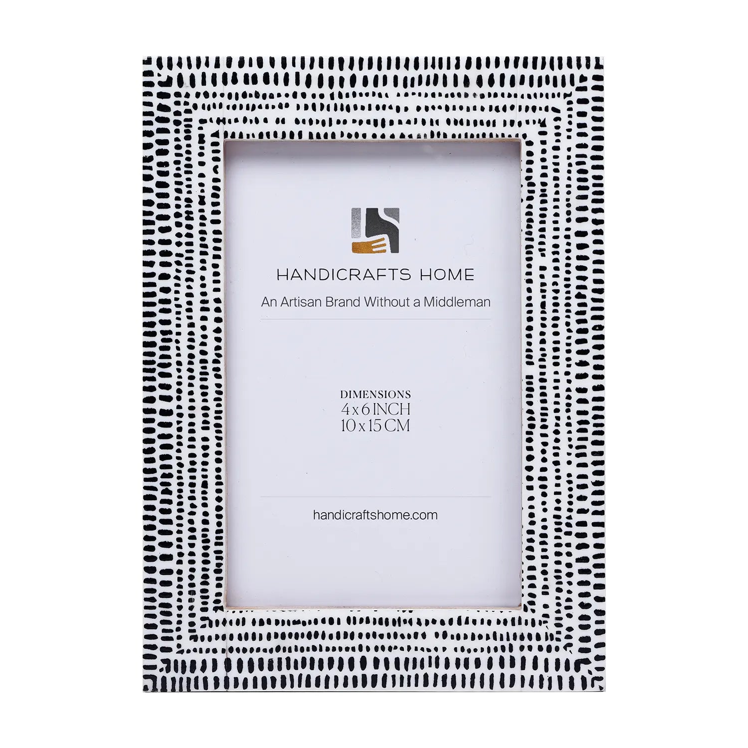 Rhythm Particle Picture Frame B&W Resin Inlay 4x6 5x7 8x10