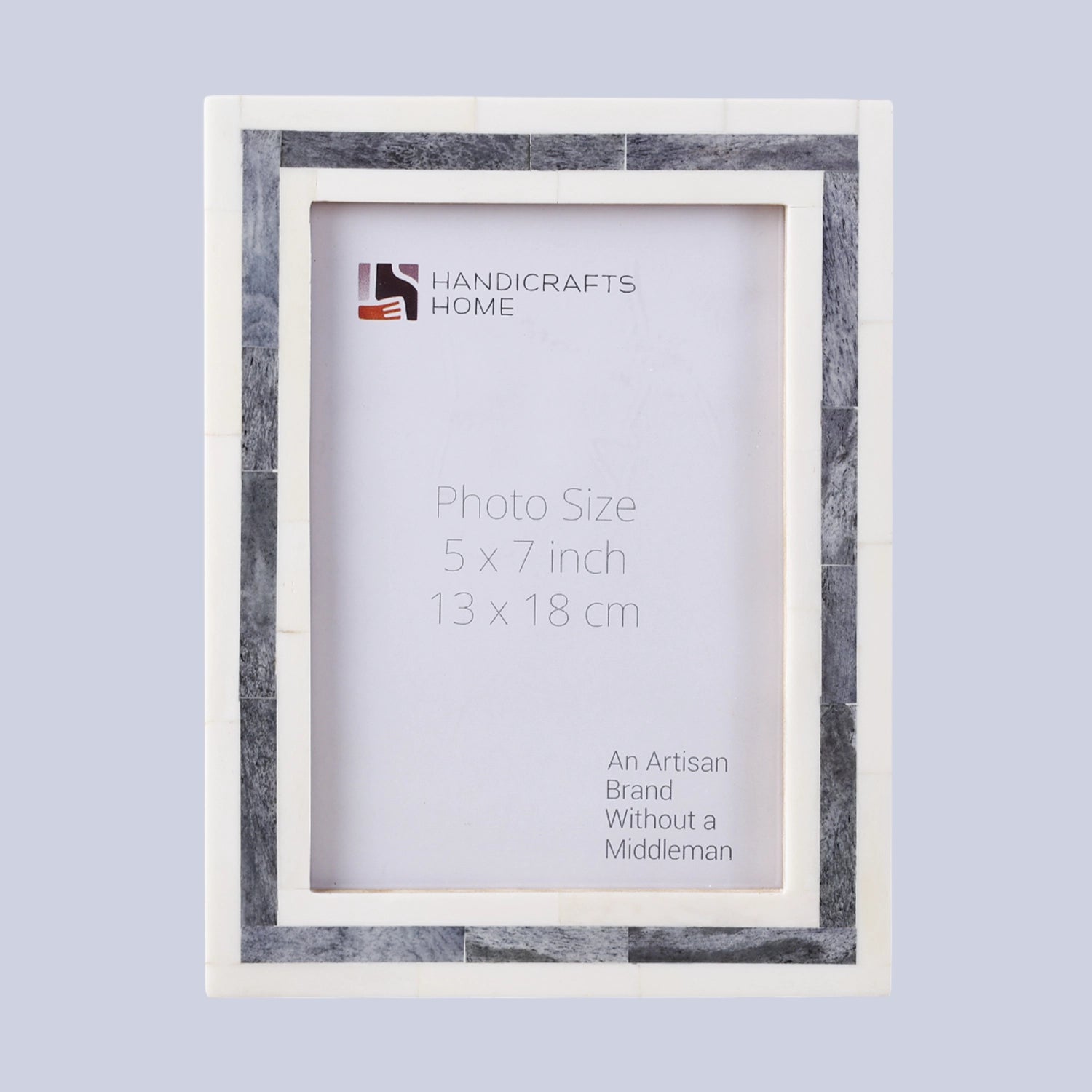 Picture Frame Kayala Luma Collection Bone Inlay White & Grey – 4x6 & 5x7"