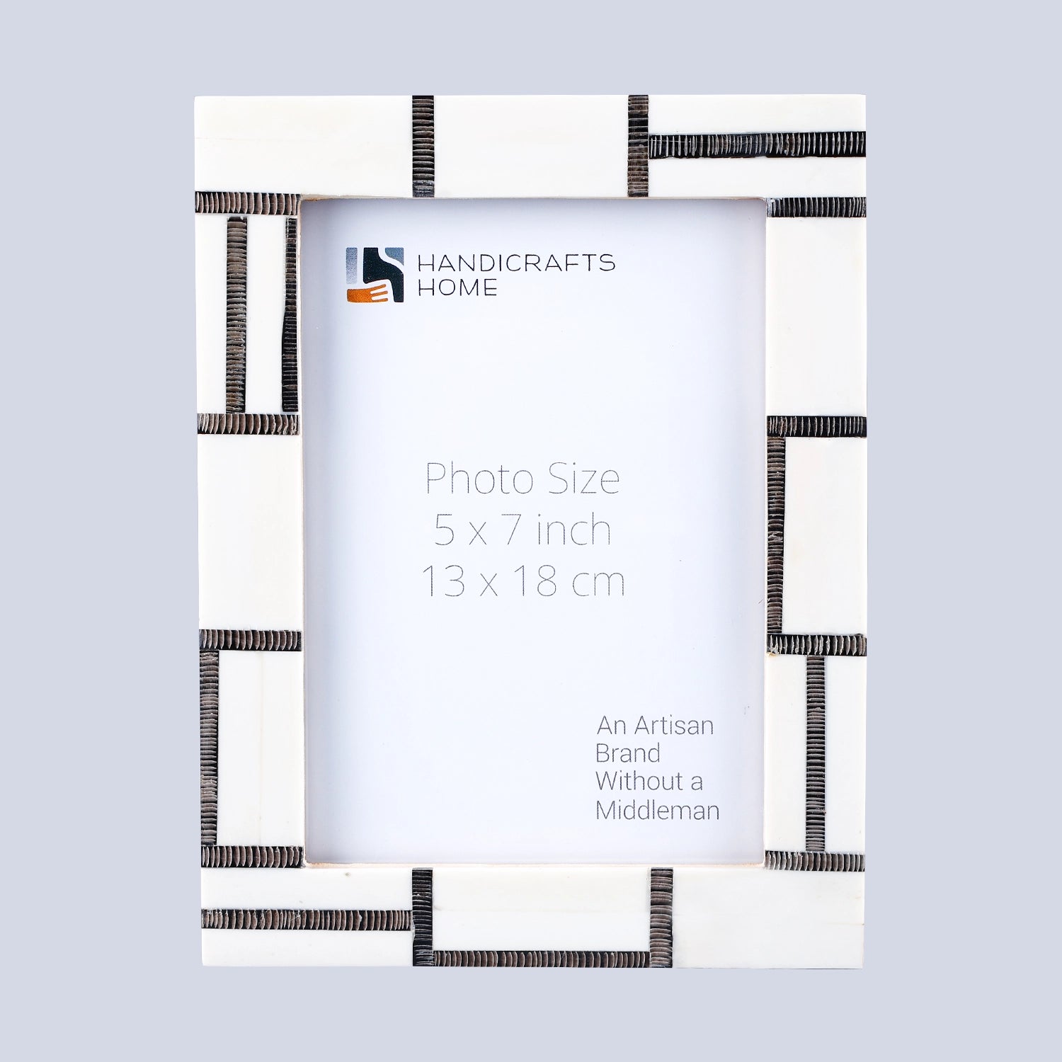 Shagreen Bone Inlay & Etched Horn Picture Frames 4x6 5x7