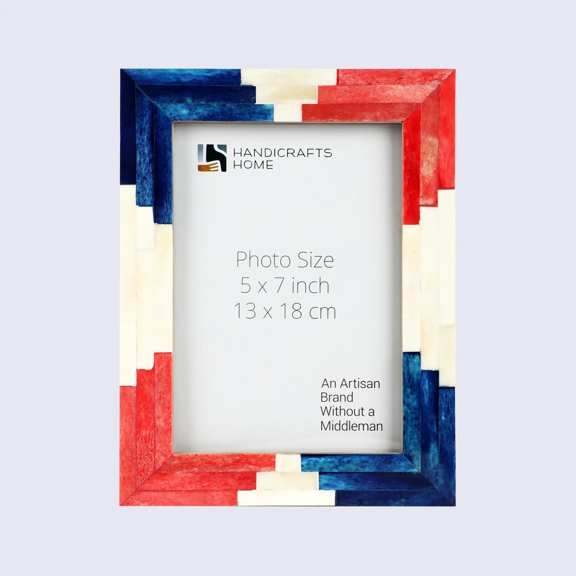 Picture Frame Apache Ceremony Collection Bone Inlay Multi-Color – 4x6 & 5x7"