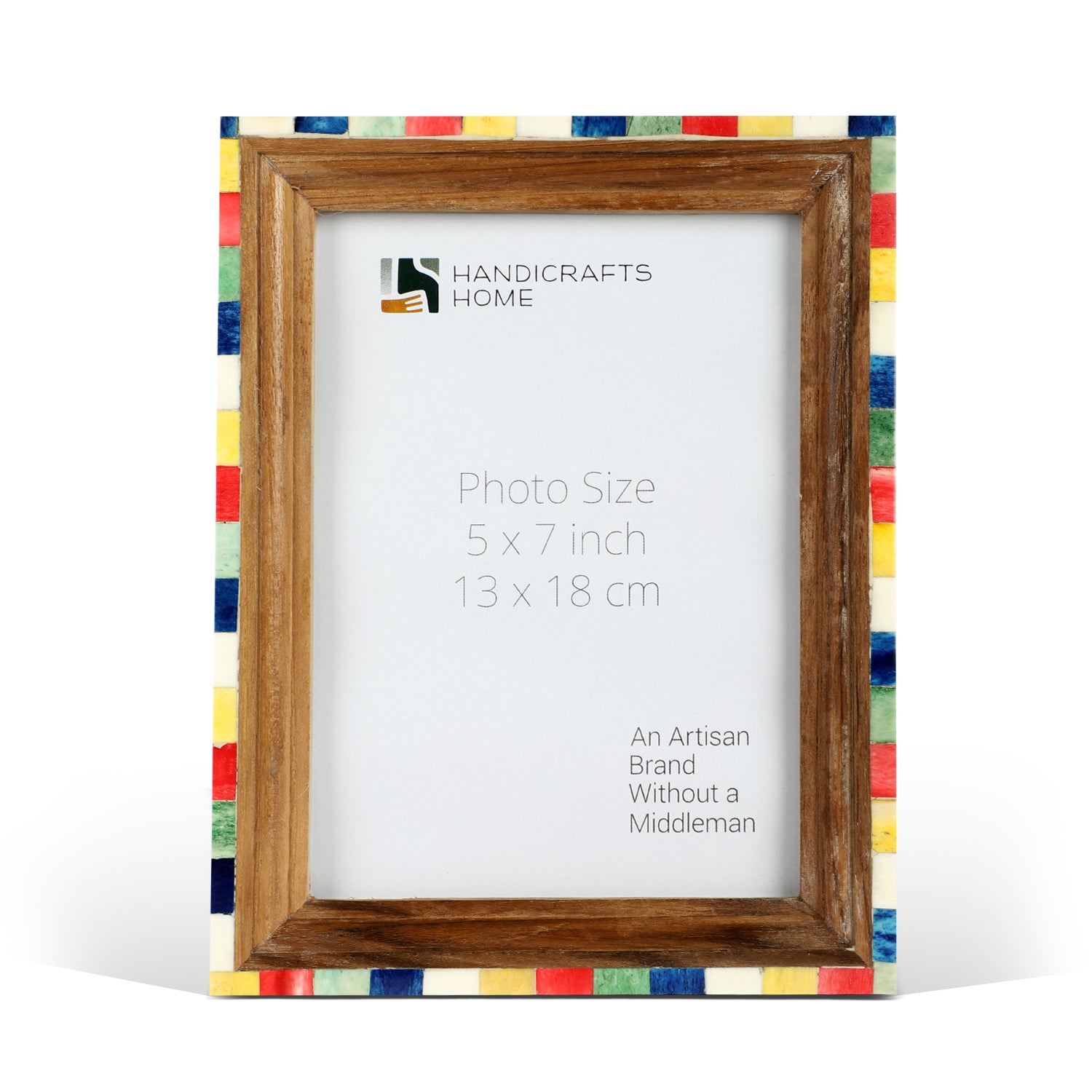 Picture Frame Fairground Circus Collection wood , bone inlay  Multi-Color – 4x6 & 5x7"