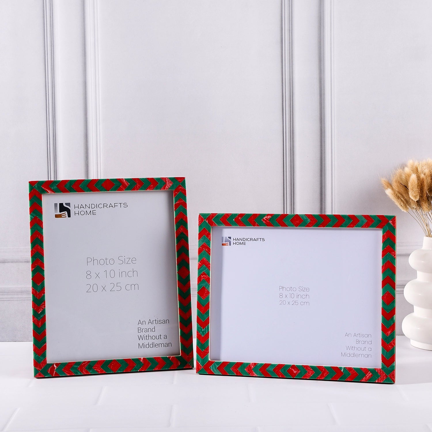Picture Frame Lisbon Gems Collection Resin Inlay Multi-Color – 3 sizes (Pack of 2)