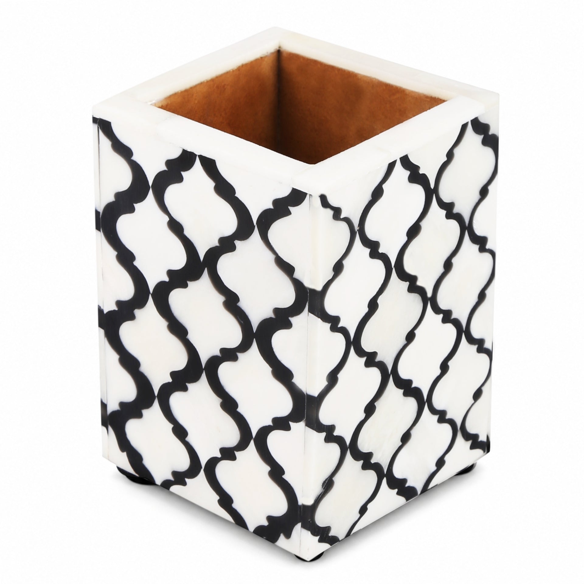 Pen pencil holder moroccan available in Black 3x4 Inch