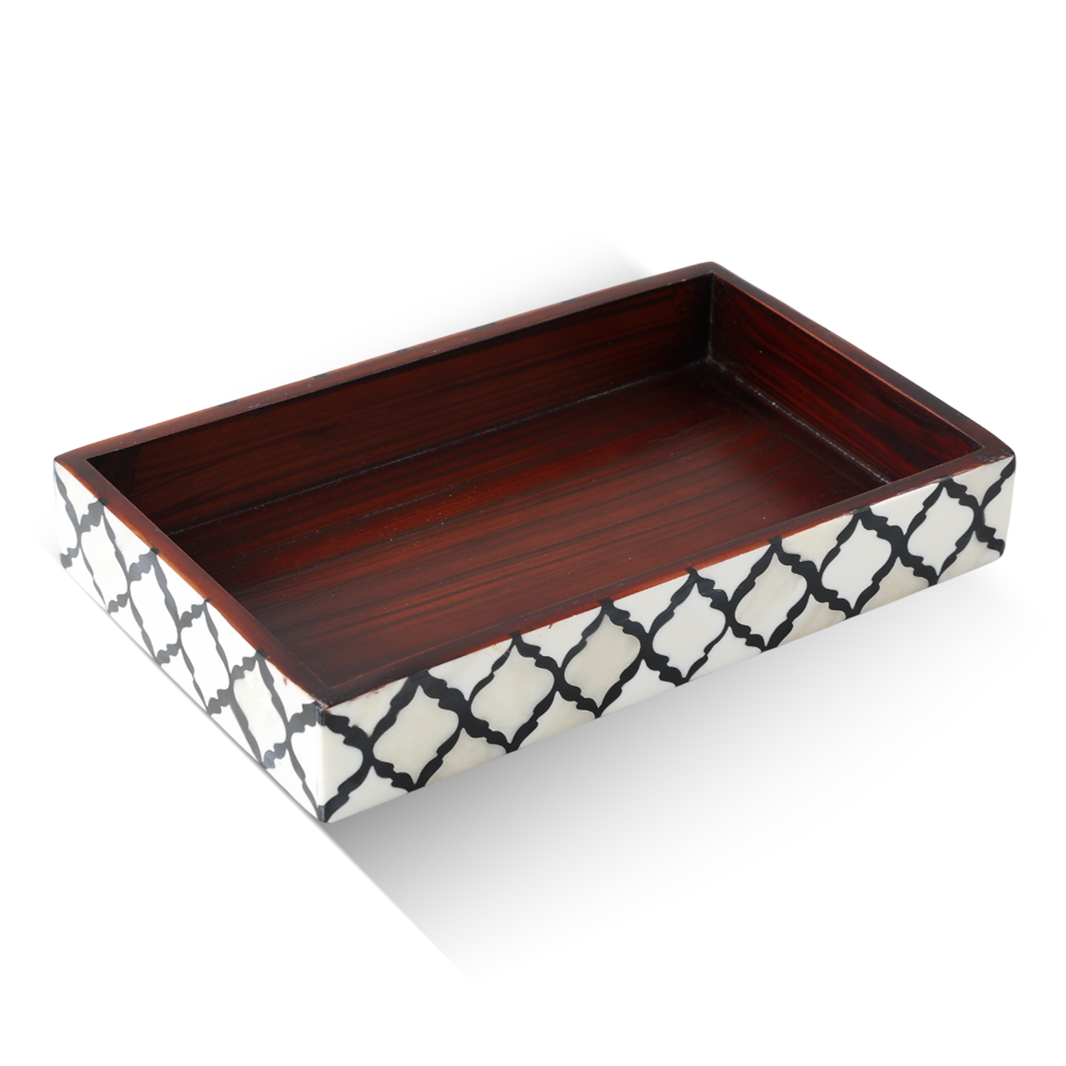 Moroccan Bone Inlay Vanity Decorative Bathroom Tray 10x6