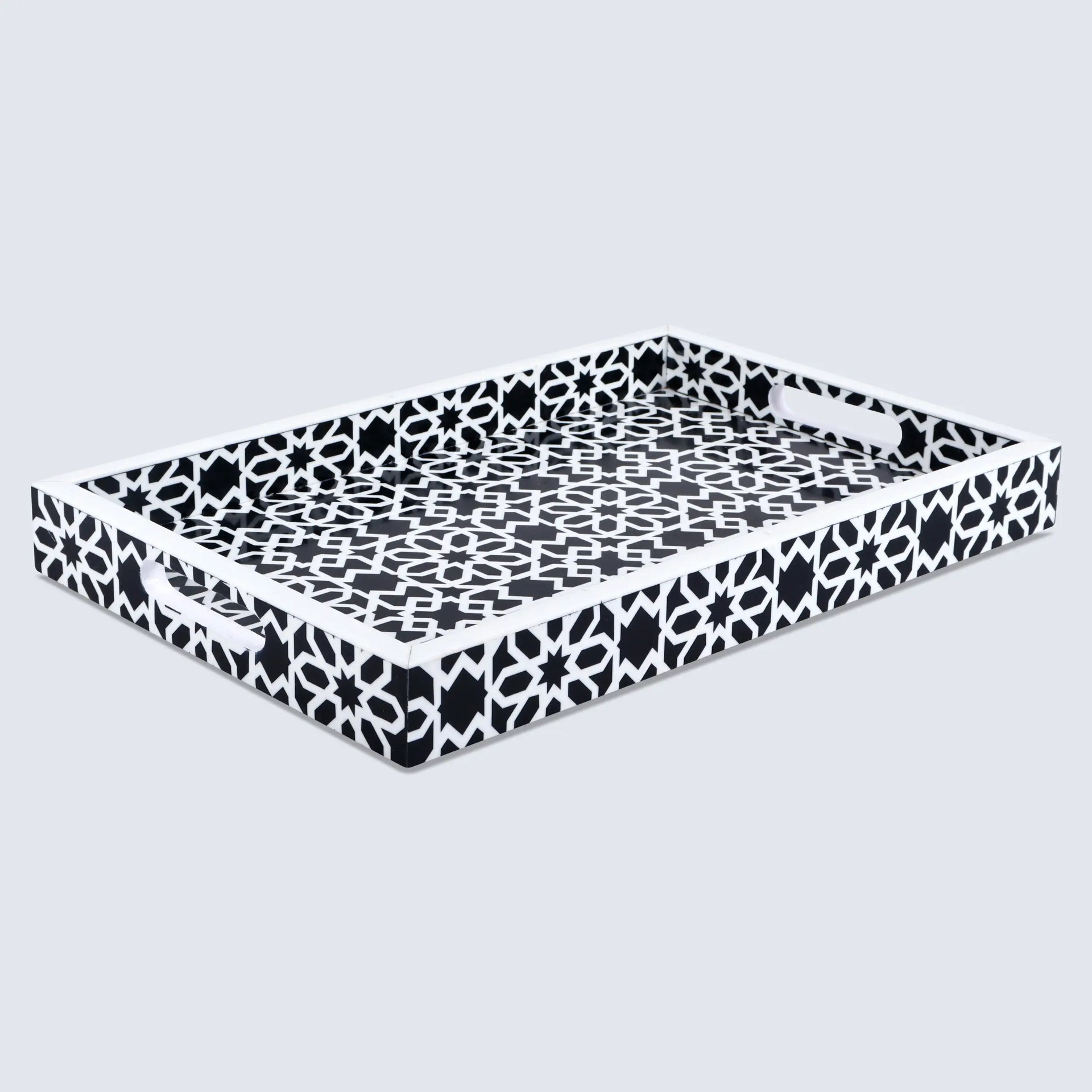 Decorative Tray 17"x11" 12"x12" Shiraz Ottoman Coffee Table