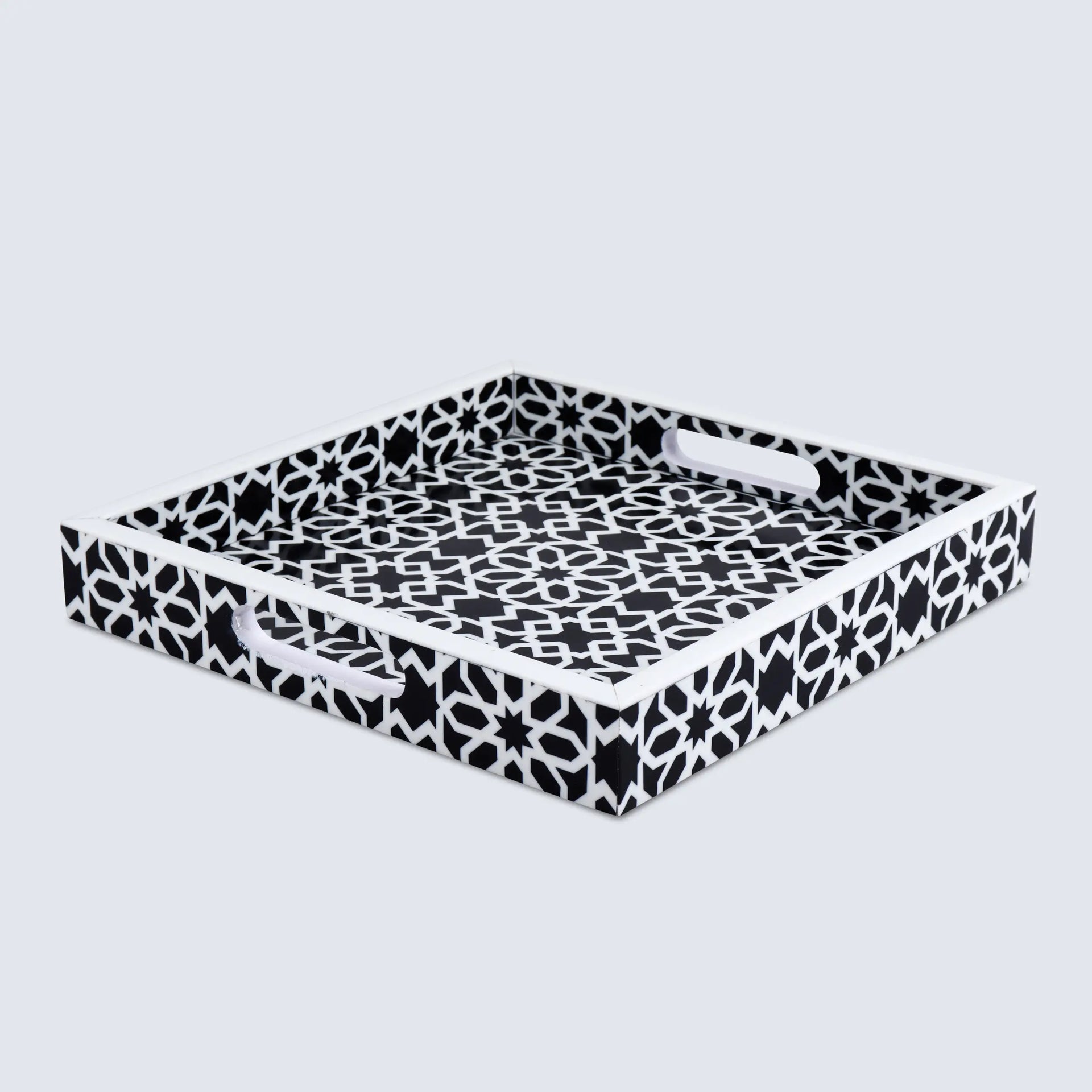 Decorative Tray 17"x11" 12"x12" Shiraz Ottoman Coffee Table