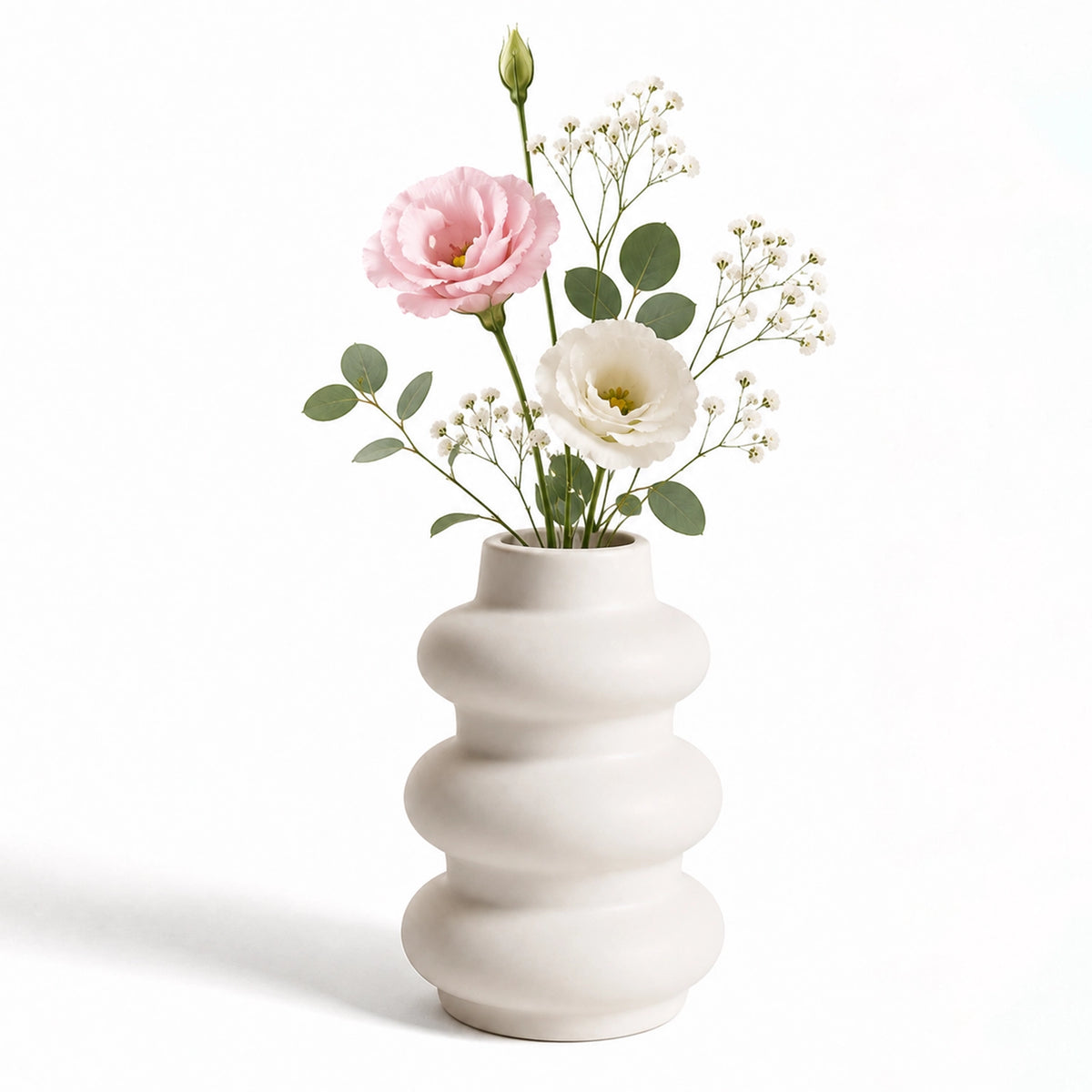 Ceramic Vase For Flowers  White Flower Vase Orbitra